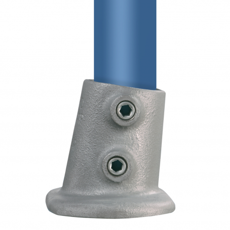 Base per ringhiera a pendenza variabile Typ 12SC, 33,7 mm , Zincato (Klemp) - Lampade a tubo rotonde