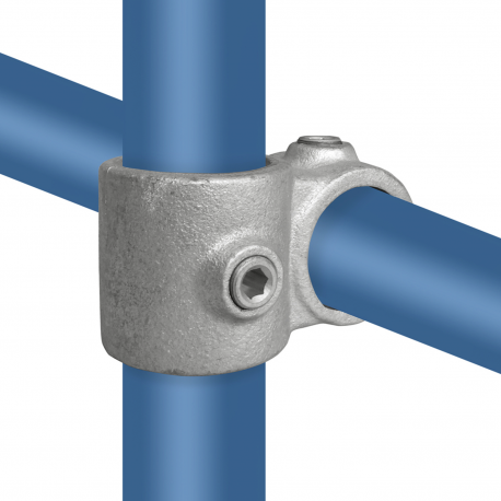 Reducing Crossover 90° Typ 28VED, 48,3 mm - 42,4 mm, Galvanized (Klemp) - Round Tubefittings