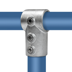 Rohrverbinder T-stück, kurz - lang - Typ 2LC - 33,7 mm - Runde Rohrverbindungen - Klemp