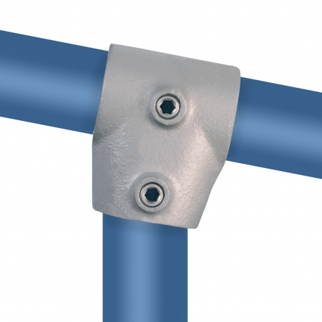 Rohrverbinder T-stück Kurz 0 - 11° - Typ 2SC - 33,7 mm (Klemp) - Runde Rohrverbinder Verzinkt