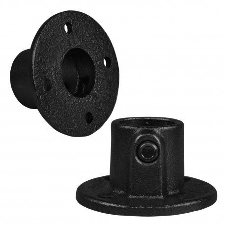 Brida, redonda Typ 10TA, 21,3 mm, Negro (Klemp) - Abrazaderas de tubo negras
