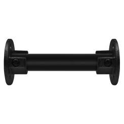 Rohrverbinder Runde Fußplatte mit Einlage (Satz) - Typ 15B - 26,9 mm (Schwarz) - Schwarze Rohrverbindungen - Klemp