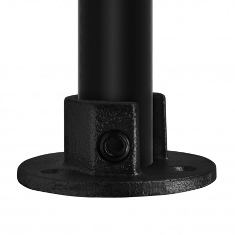 Rohrverbinder Runde Fußplatte mit Einlage (Satz) - Typ 15B - 26,9 mm (Schwarz) (Klemp) Rohrverbinder Runde Fußplatte mit Einlage (Satz) - Typ 15B - 26,9 mm (Schwarz) (Klemp)