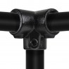 Raccord de tuyau à trois voies, angle 90° - Type 18D - 42,4 mm (Noir) - Raccords de tuyaux noirs - Klemp