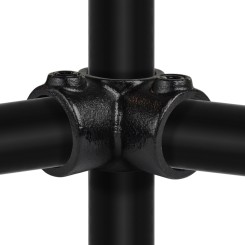 Rohrverbinder Eckstück Durchgehend  - Typ 20A - 21,3 mm (Schwarz) - Schwarze Rohrverbindungen - Klemp