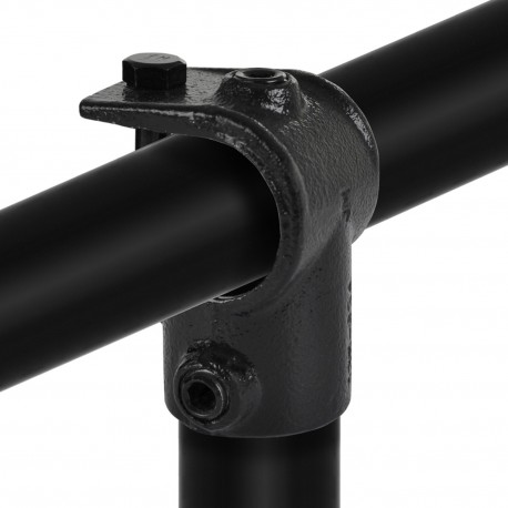 Conexión en T con abrazadera Typ 32B, 26,9 mm, Negro (Klemp) - Abrazaderas de tubo negras