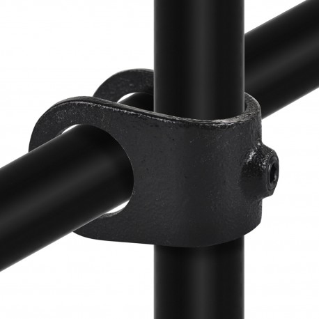 Clamp-On Crossover Typ 33C, 33,7 mm , Black (Klemp) - Black Tubefittings