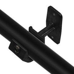 Handrail Support, open - Type 35B - 26,9 mm (Black) - Black Tubefittings - Klemp