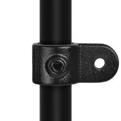 Single Swivel Combination Male Part  - Type 36E - 48,3 mm (Black) - Black Tubefittings - Klemp