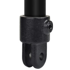 Rohrverbinder Gelenkhalter  - Typ 42B - 26,9 mm (Schwarz) - Schwarze Rohrverbindungen - Klemp