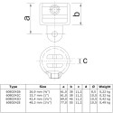 Single Swivel Combination Female Part - Type 42D - 42,4 mm (Black) Klemp 6080Z42D Black Tubefittings Single Swivel Combination Female Part - Type 42D - 42,4 mm (Black) Klemp 6080Z42D Black Tubefittings