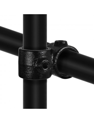 Schrauben Fitting Ø 21,3-60,3 mm durchgehend inkl Rohrverbinder Kreuzstück