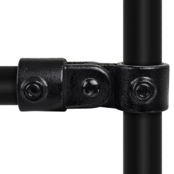 Rohrverbinder Elenkstück Einfach  - Typ 44B - 26,9 mm (Schwarz) - Schwarze Rohrverbindungen - Klemp