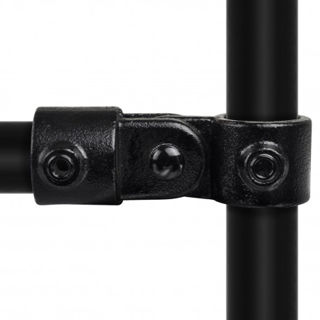 Rohrverbinder Elenkstück Einfach - Typ 44B - 26,9 mm (Schwarz) (Klemp) - Runde Rohrverbinder Schwarze