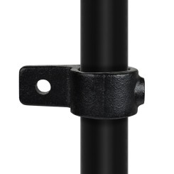 Rohrverbinder Ösenteil Mit Einzellasche - Typ 55B - 26,9 mm (Schwarz) (Klemp)