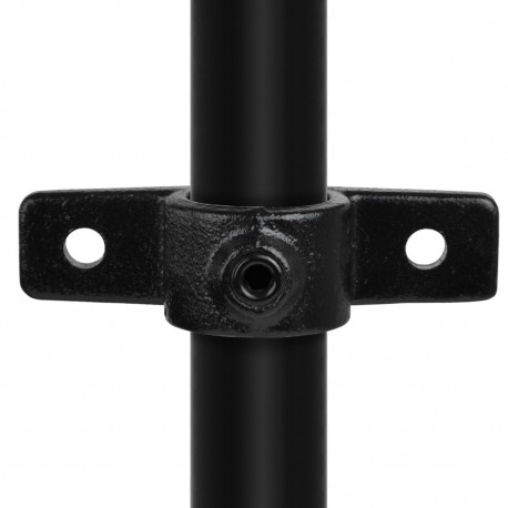 Piastra a collare doppio lato Typ 56B, 26,9 mm, Nero (Klemp) - Lampade tubolari nere