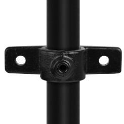 Rohrverbinder Ösenteil Mit Doppellasche  - Typ 56C - 33,7 mm (Schwarz) - Schwarze Rohrverbindungen - Klemp