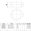Locking Ring - Type 60D - 42,4 mm (Black) Klemp 6080Z60D Black Tubefittings Locking Ring - Type 60D - 42,4 mm (Black) Klemp 6080Z60D Black Tubefittings