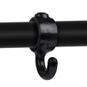 Coat hook. Hook 90° narrow - Type 64B - 26,9 mm (Black) Klemp 6080Z64B Black Tubefittings