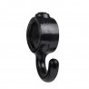 Rohrverbinder Stellring mit Haken. Haken 90° schmal - Typ 64D - 42,4 mm (Schwarz) - Schwarze Rohrverbindungen - Klemp