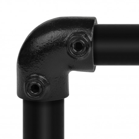 Codo 90º Typ 6A, 21,3 mm, Negro (Klemp) - Abrazaderas de tubo negras