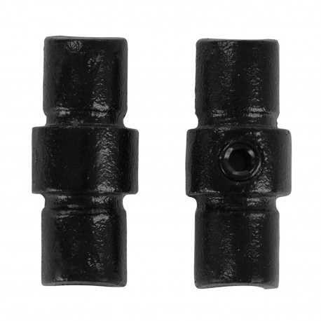 Rohrverbinder Verlängerungsstück Innen - Typ 9C - 33,7 mm (Schwarz) (Klemp) - Runde Rohrverbinder Schwarze