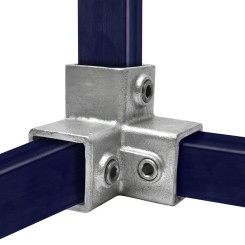 Raccord de tuyau à trois voies, angle 90° - Type 18S-40 - Raccords de tuyaux carrés - Klemp