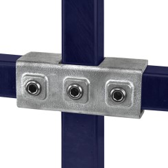 Rohrverbinder Kreuzstück Durchgehend  - Typ 22S-40 - Quadratische Rohrverbindungen - Klemp