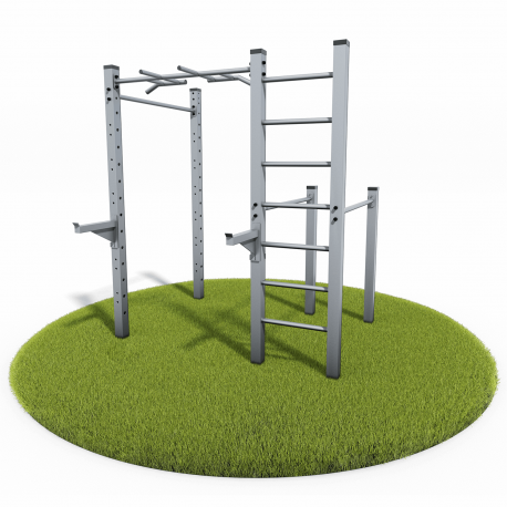 Outdoor Workout Plein - Model 2 (Klemp) - Calisthenics Parken