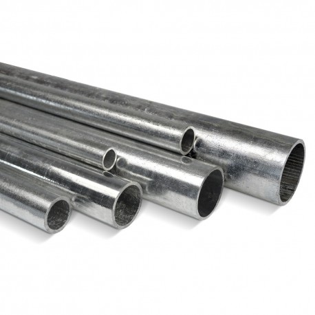 Stahlrohr verzinkt - Ø 48,3 mm x 3,25 mm, Silber, Klemp