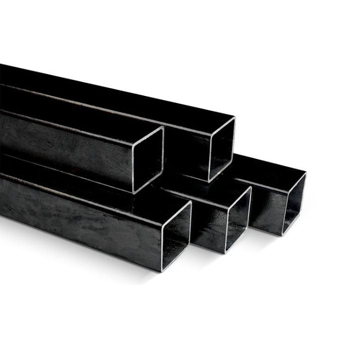 Quadratische Stahlrohr schwarz 40x40 mm - 2,00 mm