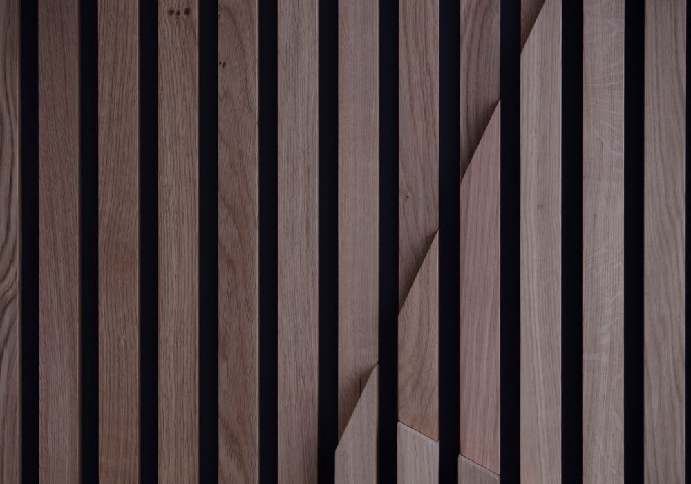 wooden wall slats