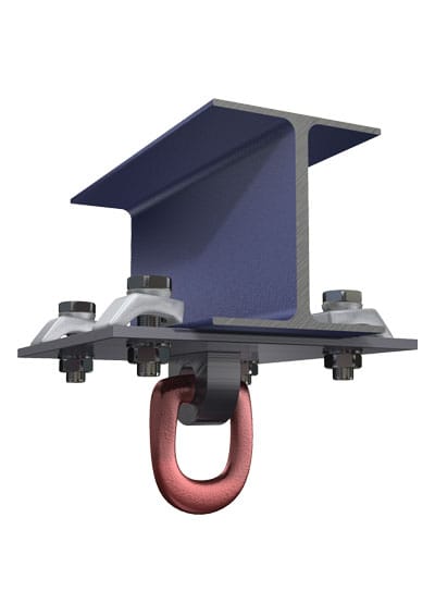 Obrotowy punkt zaczepowy pod profilem dwuteowym BeamClamp