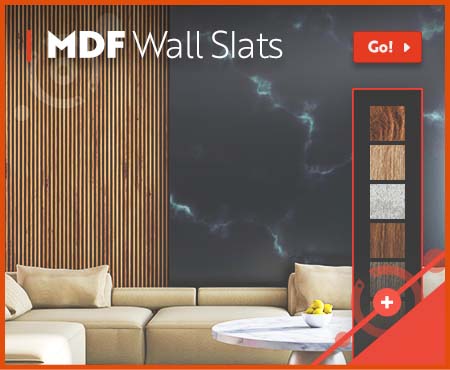 MDF wall slats