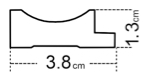 Linker afwerkstrip