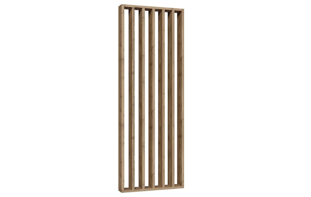 Free standing slat wall - Natural oakr - 22x70