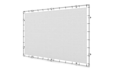 Aan de muur bevestigd aluminium spanframe voor reclamebanners