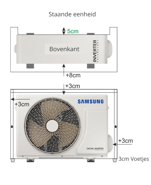 airconditioner cover - afmetingen