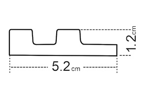 Linker afwerkstrip