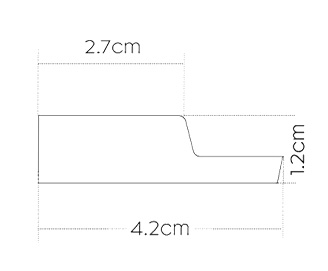 Left finishing strip