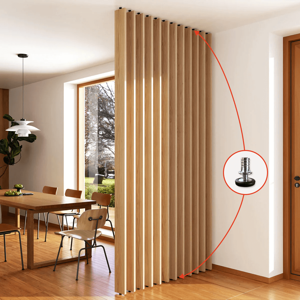 Feet for freestanding slats - assembly instructions